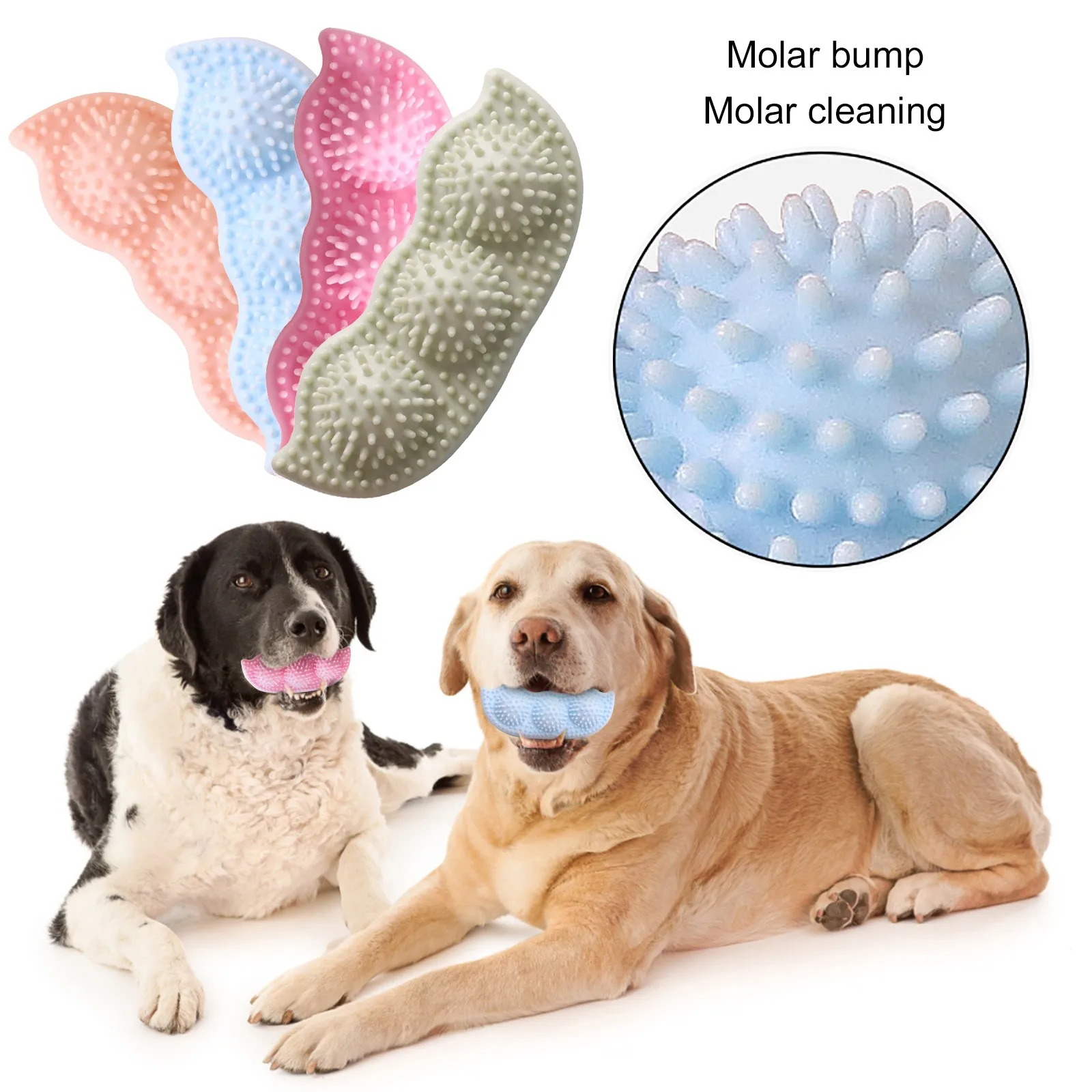 

1pc Puppies Teething Toy Soothes Itching And Painful Teeth Cleaning Mouth Dog Toy Chew Toy Pet Molar Toy Pet Accessories 2021New