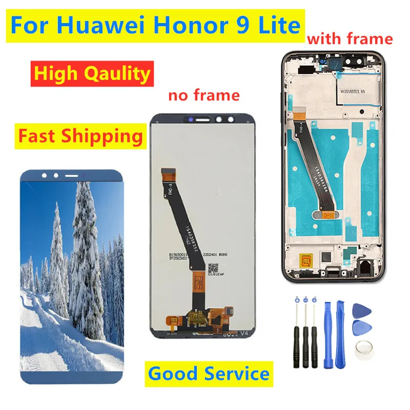 Для huawei Honor 9 Lite ЖК дисплей сенсорный экран дигитайзер с рамкой для Youth LLD L31