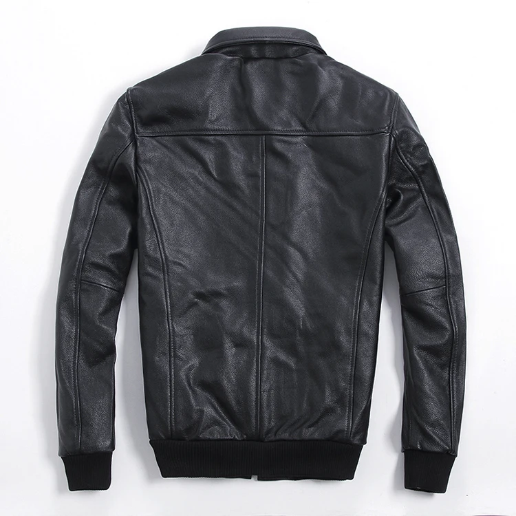 

classic Free shipping.Brand genuine leather coat for man,men's cowhide A2 jacket.plus size flight bomber jackets.sales
