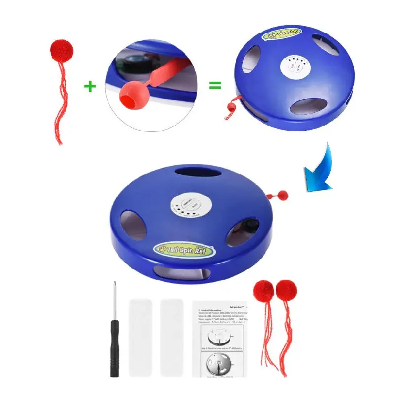 

Electric Funny Cat Toy Automatic Multi-position Adjustable Pet Tail Spin Rat Toys