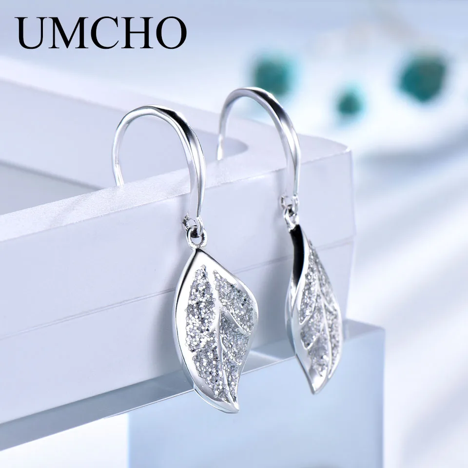 Женские серьги-подвески из серебра 925 пробы с блестками | Украшения и аксессуары