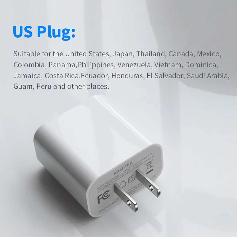 Зарядное устройство PD20W для ЕС и США быстрая зарядка разъем USB типа c Италия