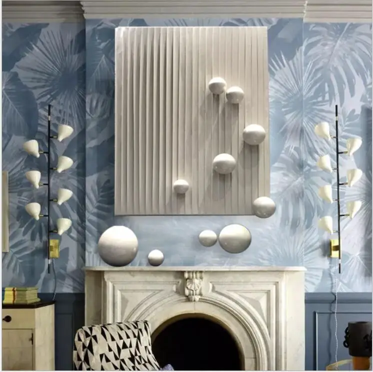 

Physical painting stainless steel ball three-dimensional modern light luxury decorative painting living room art hanging paintin