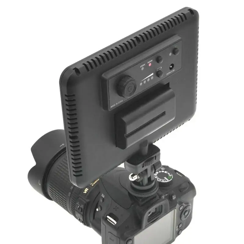 Светодиодный вспышка для видеокамеры с регулируемой яркостью 116 лампочки Панель