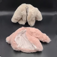 1 6 scale action figure doll clothes accessory winter plush coat short fur coat pink female outerwear outfit for for 12inch body