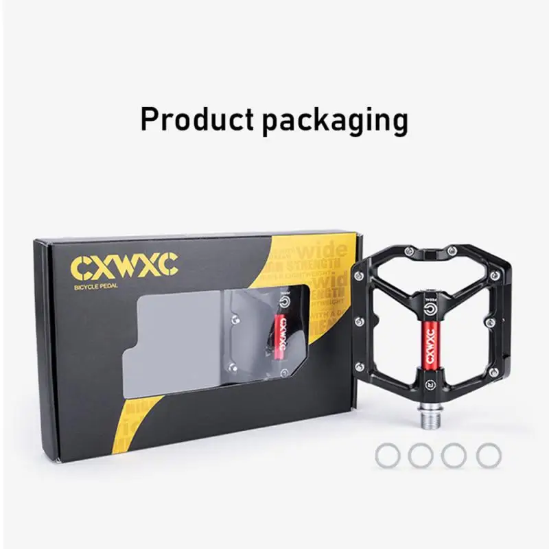 

CXWXC Ultralight Bearings Pedal Bicycle Bike Pedal Anti-slip Footboard Bearing Quick Release Aluminum Alloy Bike Accessories