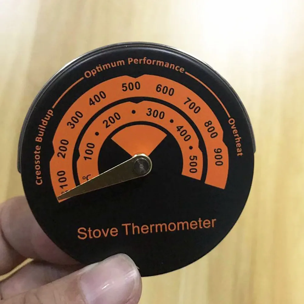 

Magnetic Stove Thermometer Heat Powered for Wood Log Burning Stove Burner Fireplace Fan Thermometer with Large Display