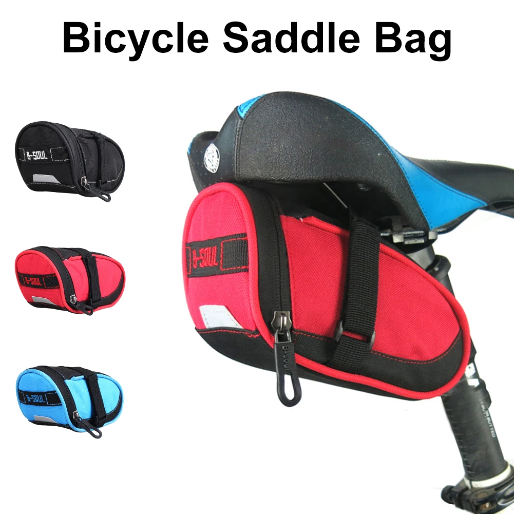 

Bike Saddle Bag Waterproof Bicycle Seat Tail Rear Pouch Bag Strap-on Cycling Bag Riding Storage Saddle Bag For Cycling Accessory