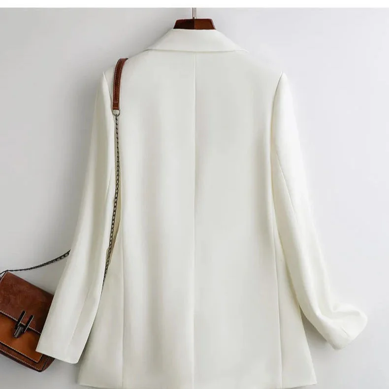 

Blazer Femme Suit Coat Women's Korean 2021 New Dress Spring And Autumn Long Sleeve Casual Temperament Short Skirt Jacket Gothic