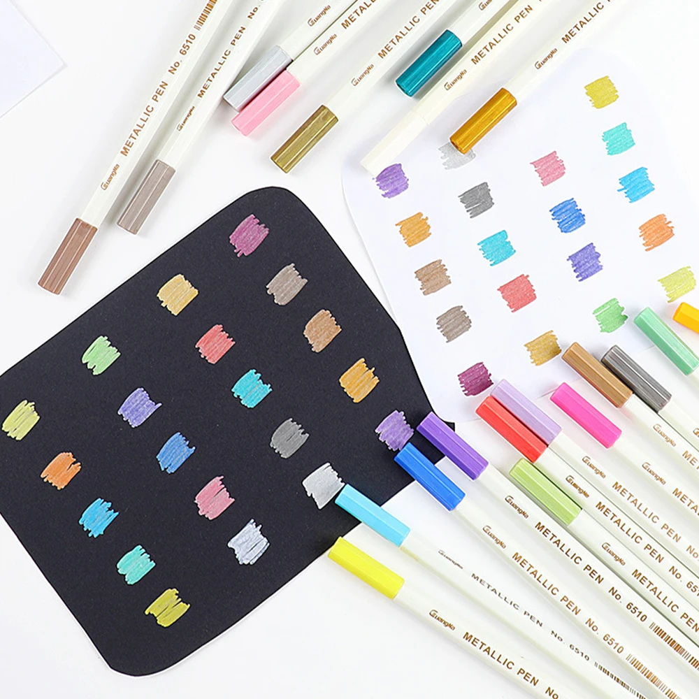 

Acrylic Shell Art Paint Marker Pens Set Ceramic Graffiti Painting Photo Album Signature Pen School Student Supplies For Artist
