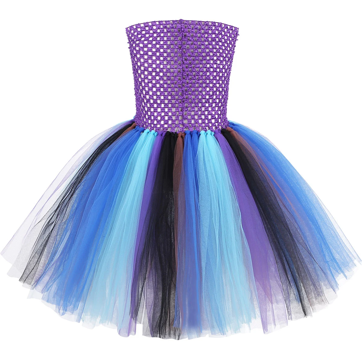 Детское разноцветное платье с пачкой из сетки для девочек костюм принцессы на