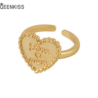 qeenkiss rg6106 jewelry%c2%a0wholesale%c2%a0fashion%c2%a0woman%c2%a0girl%c2%a0birthday%c2%a0wedding gift heart love 18kt gold white gold%c2%a0opening ring