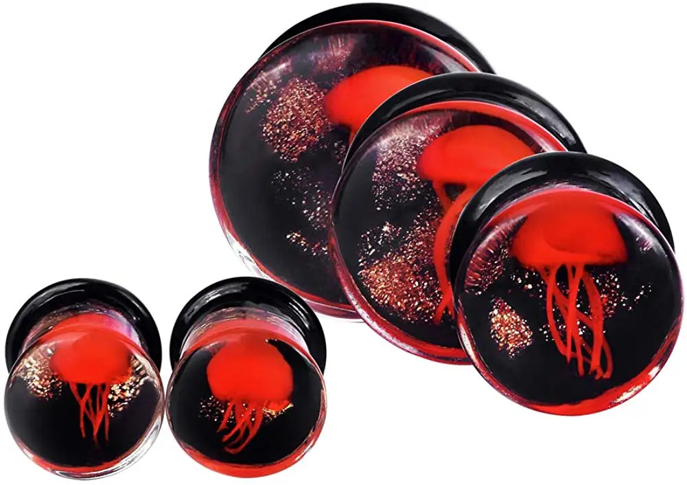 1 пара стеклянные Заглушки для ушей|Украшения тела| |