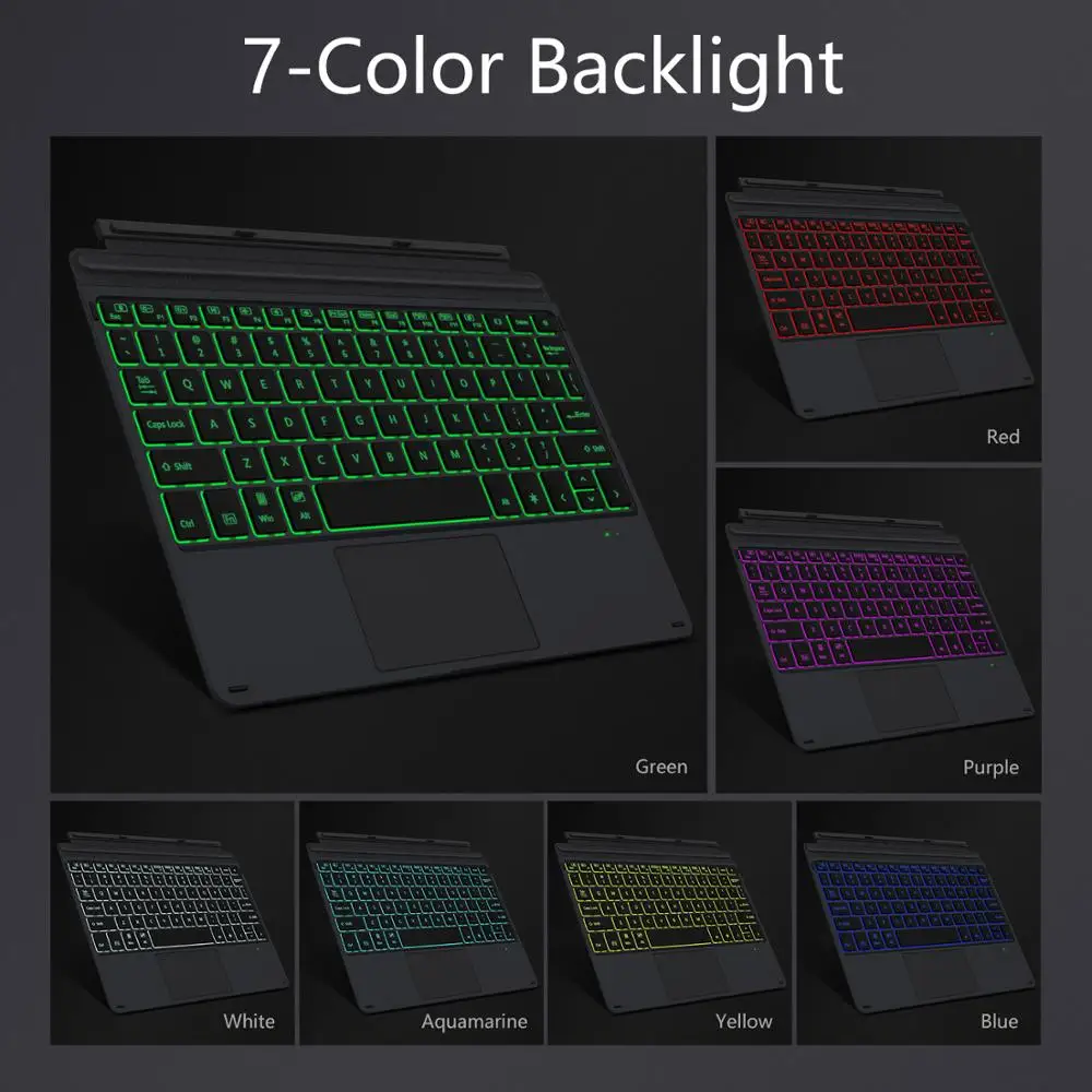 Чехол MoKo для Microsoft Surface Go тонкая беспроводная Bluetooth клавиатура с трекпадом 7