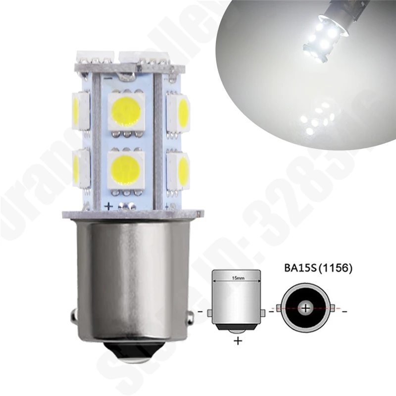 100 шт. 1156 BA15S P21W 13 SMD 5050 светодиодсветодиодный лампа для стоп-сигнала поворота