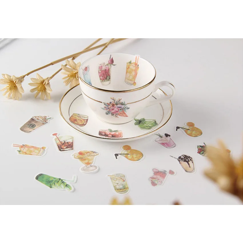 

40pcs Multi-style stickers Creative Cartoon Pocket DIY Decorative Stickers DIY Handbook Diary Decorative Sticker