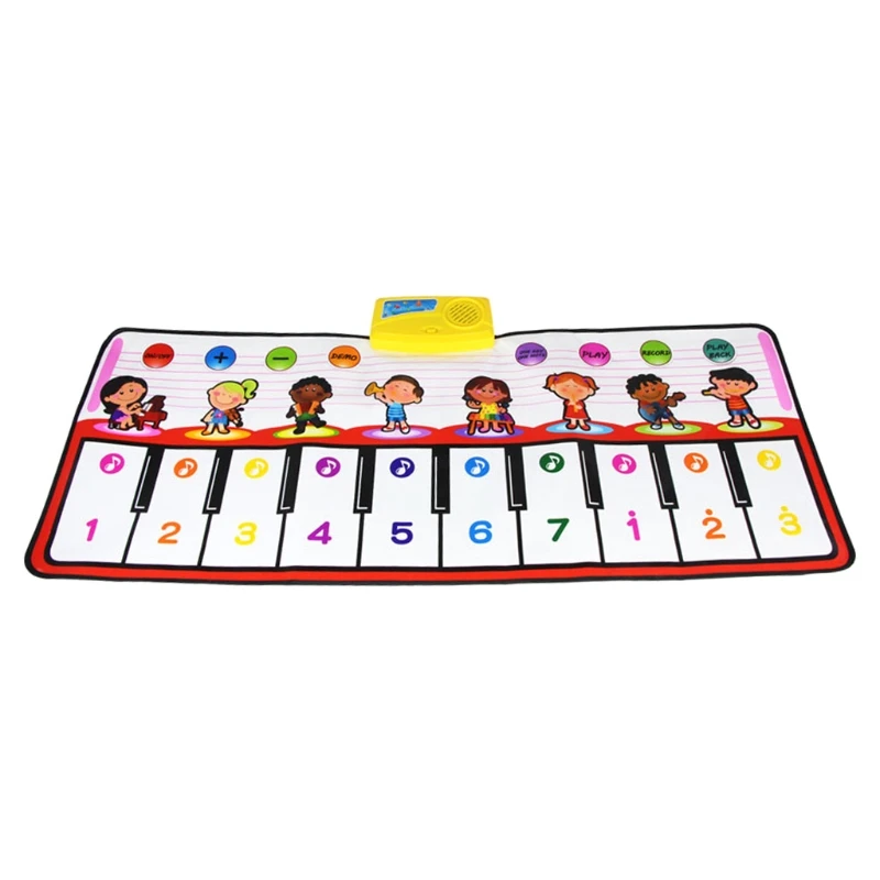 Детский магнитный коврик B2EB из полиэстера для пианино складные аксессуары