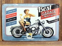 vintage tin signs metal motorcycle best garage painting metal framed wall art home decor wall garage shabby plaque decor