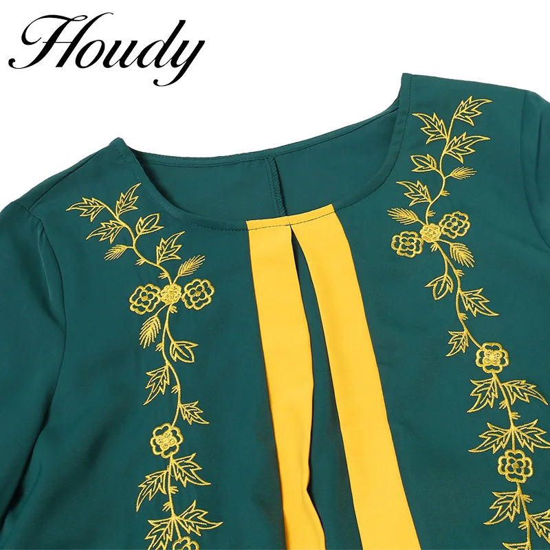 Весенне-летнее женское модное платье в арабском стиле с V-образным вырезом и