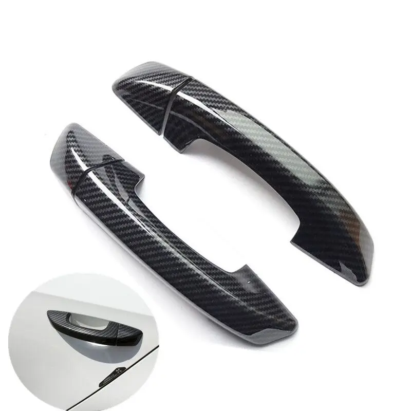 For Volkswagen VW Scirocco 3 Mk3 2008-2015 New Carbon Fiber Chrome Car Side Door Handle Cover Trim Styling Auto Accessories