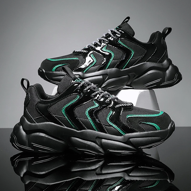 

Men's Sports Shoes Spring 2021 New Shock Absorption Air Cushion Ultra Light Breathable Men Casual Running Shoes Big Size 39-44