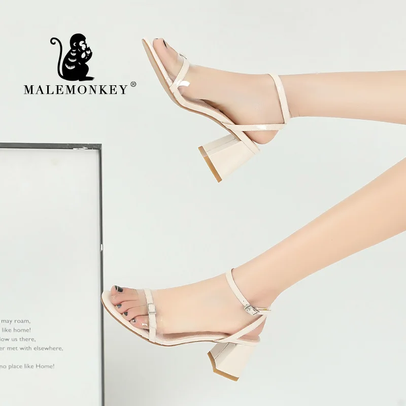 Женские Классические сандалии MALEMONKEY офисные на высоком каблуке повседневные с