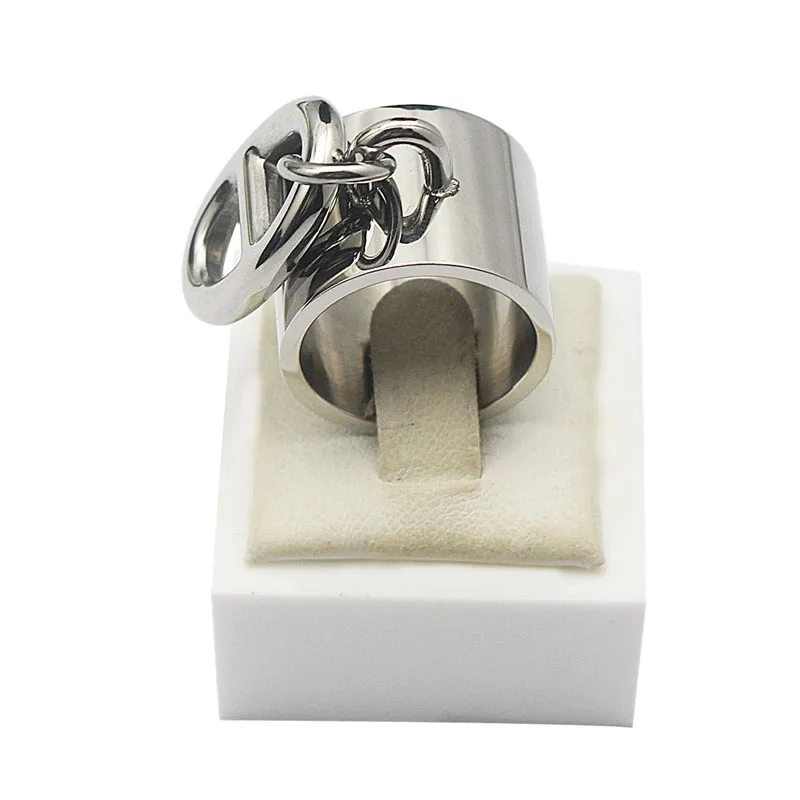 COUYA Women's Rings US Size 6-11 Stainless Steel Silver Color Punk Width With oval-shaped Button Fashion Party Jewelry | Украшения и
