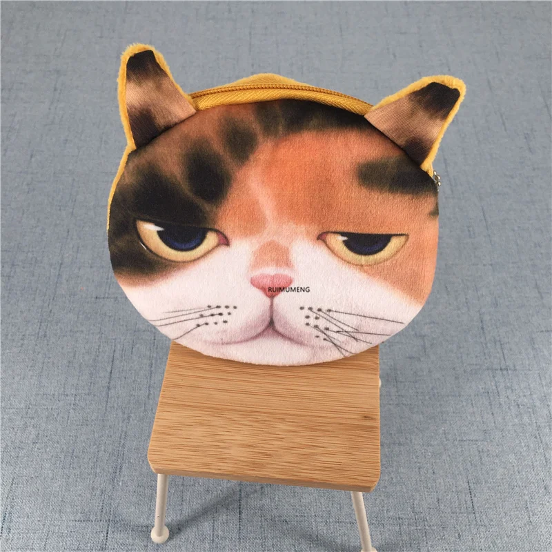 Плюшевый кошелек для мелочи с животными и собака Подарочный сумка ключей 10 см |