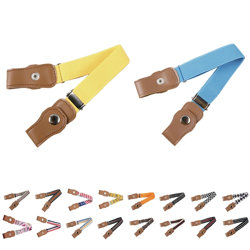 

New Arrival Waist Belt Children Buckle-Free Elastic Adjustable Belts Waistband Apparel Accessories For Jeans Pants Uniform