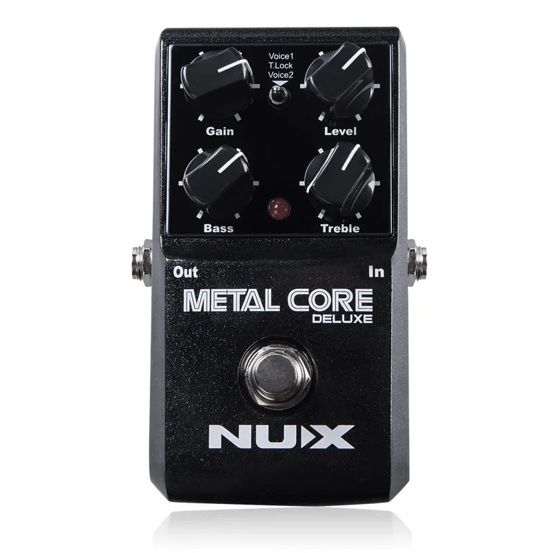 NUX Distortion Guitar Effect Pedal Metal Core DELUXE 2-Band EQ Tone Lock Preset Function True Bypass Effects Guitar Accessories enlarge