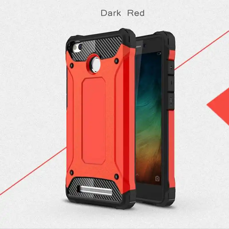 Mokoemi железная Броня ударопрочная 5," для Xiaomi Redmi 3s чехол для Xiaomi Redmi 3s чехол для сотового телефона - Цвет: Red