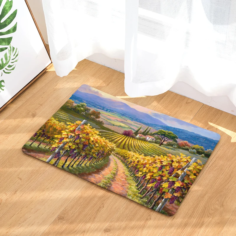 Винтажный декоративный коврик для входной двери в деревенском стиле абсорбент