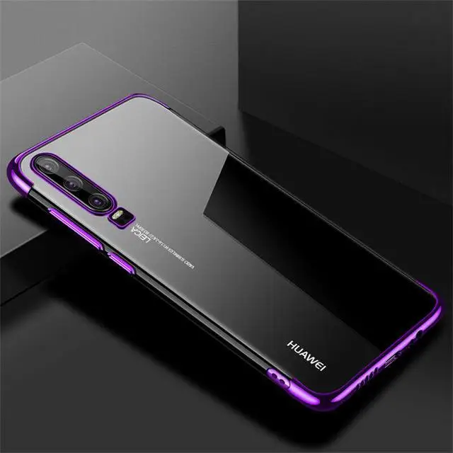 Фиолетовый Чехол для huawei Honor 10, мягкий силиконовый тонкий чехол из ТПУ с покрытием, задняя крышка для Honor10 10 10Lite 20 Pro V10 V20, чехол для телефона - Цвет: Фиолетовый