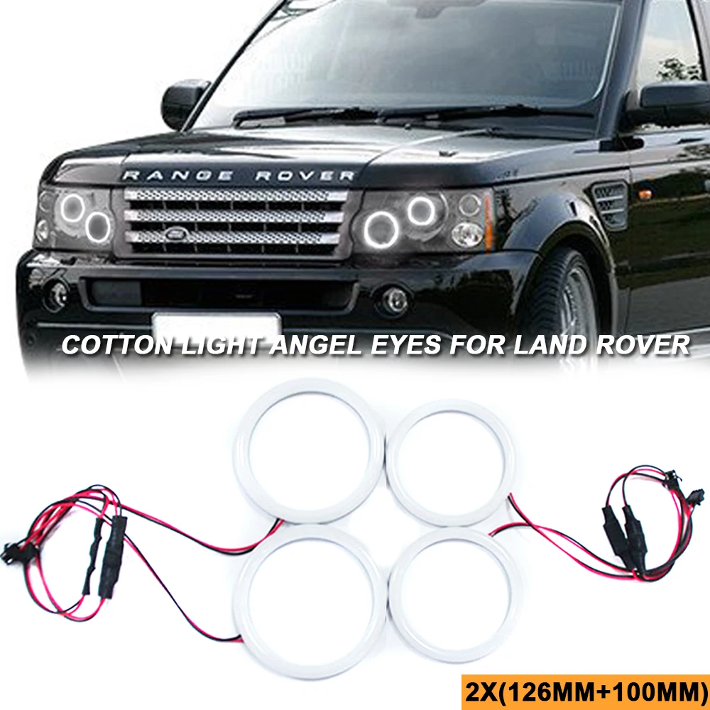 

Cotton Light LED Angel Eyes Headlight DRL for Land Rover Range Rover L322 2002-2012 Halo Ring Turn Signal Daytime Running Kits