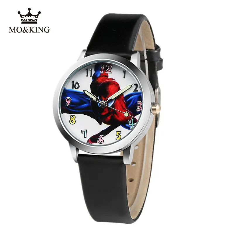 2020 горячая Распродажа часы милые Мультяшные детские кожаные кварцевые с