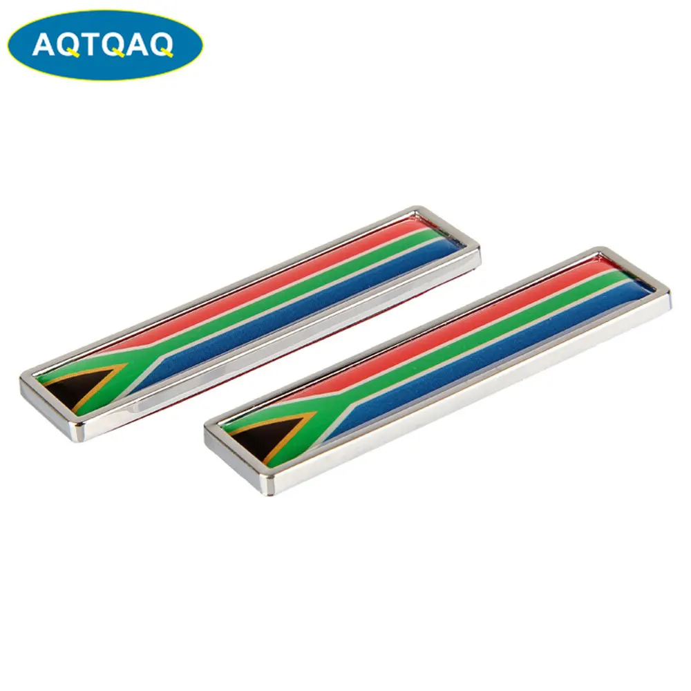 1 пара национальный флаг Южной Африки горячие металлические наклейки