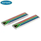 1 пара, национальный флаг Южной Африки, горячие металлические наклейки, автомобильные Стайлинг, аксессуары для мотоциклов, значок, эмблема, автомобильные наклейки