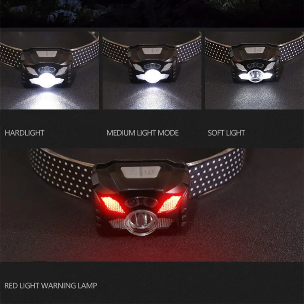 

USB Charging Strong Light Outdoor Mini Sensor Adjustment Headlight USB Charging Induction Compatible Headlamp