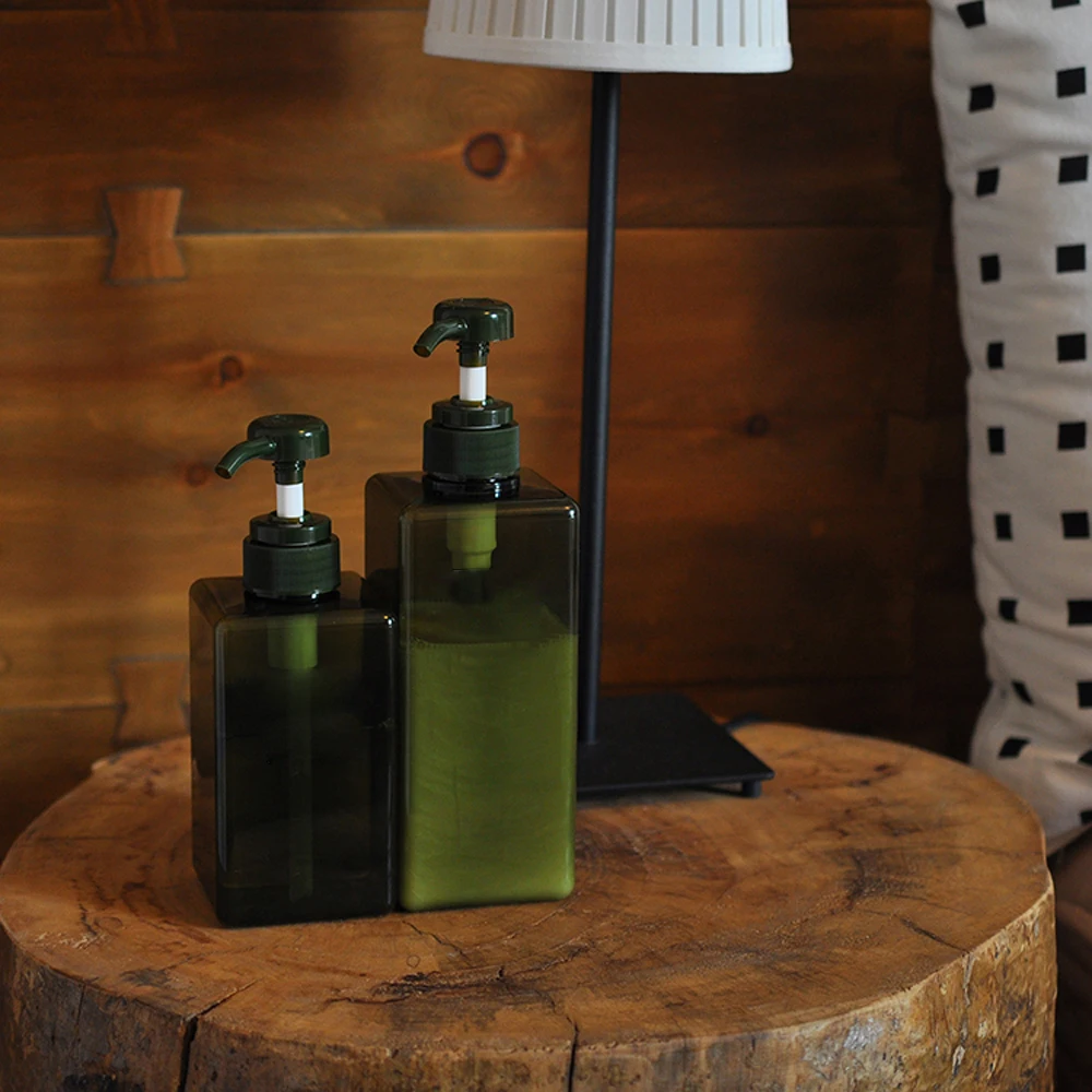 Скандинавская Белая Квадратная пластиковая бутылка PETG для ванной комнаты