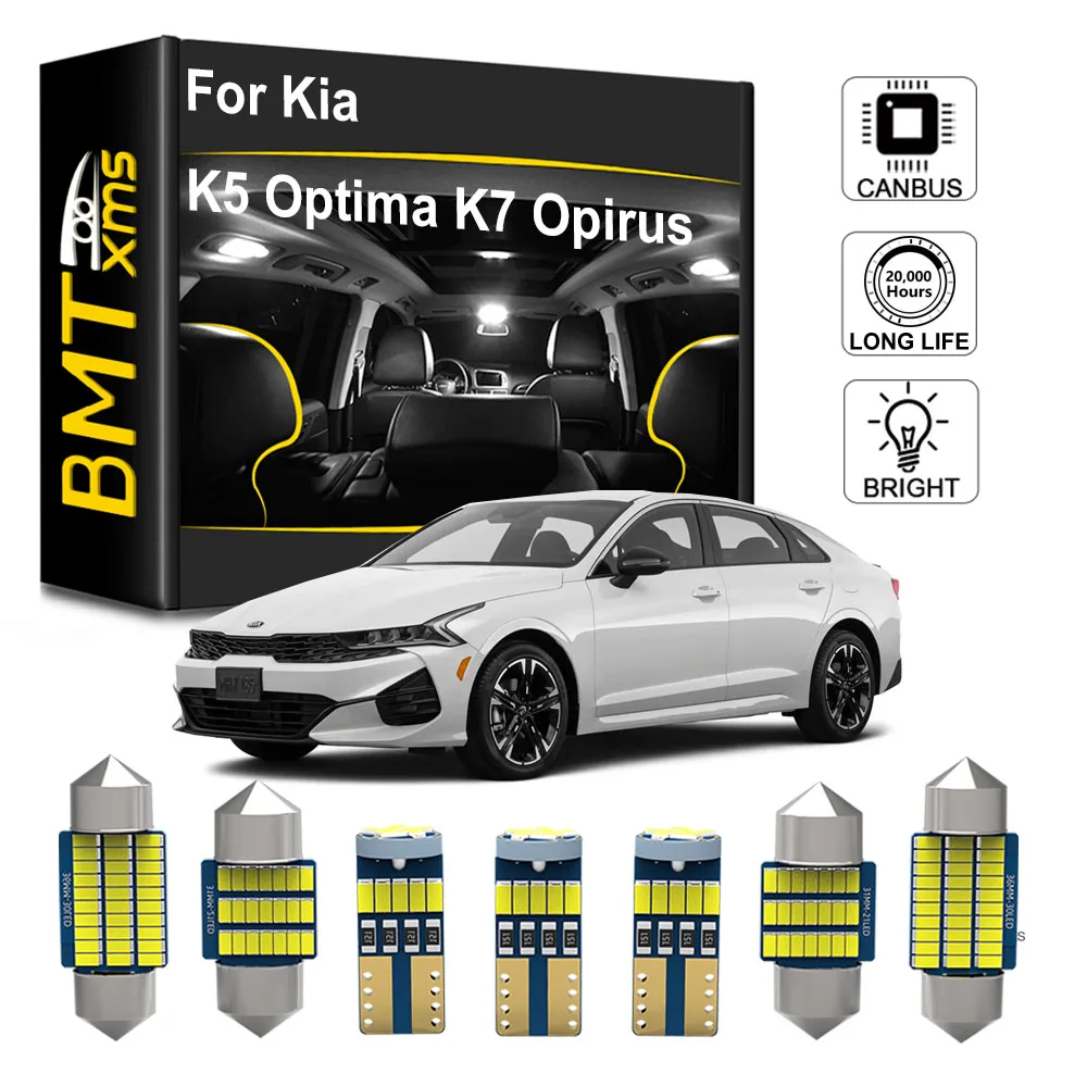 

BMTxms For KIA Amanti Opirus Lotze Cadenza Magentis K5 K7 Optima 2000-2012 2013 2014 2015 2016 2017-2020 Car LED Interior Light