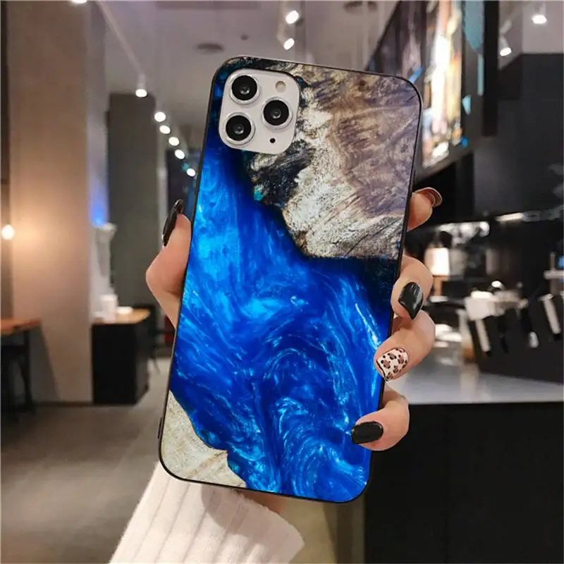 Полимерный деревянный мраморный Красочный мягкий чехол для телефона iphone 12 pro max 11