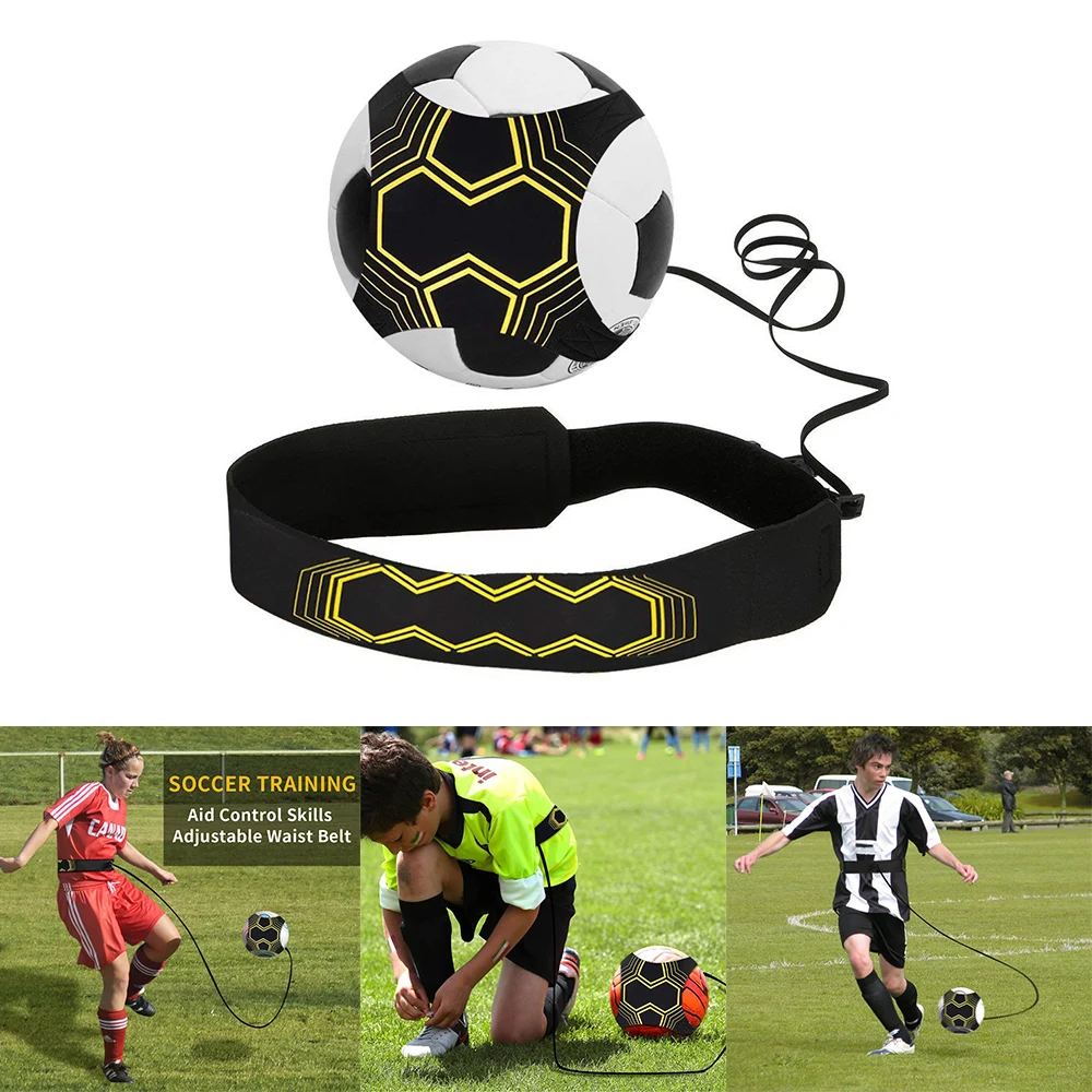 

Football Training Belt Elastic Strap Adjustable Child Adult Solo Belt Kicking Practice Football Kick Trainer Football Training