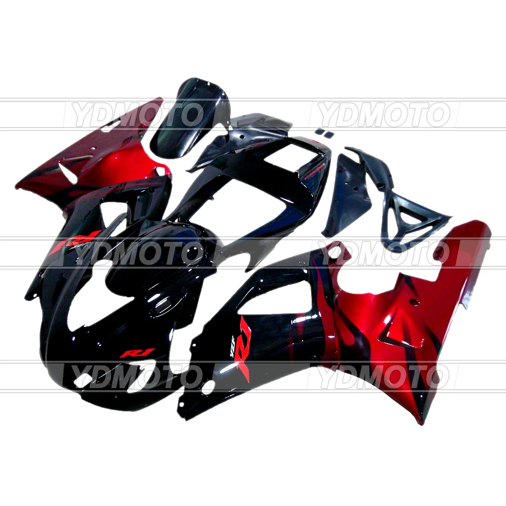 

Premium ABS Fairings Bodywork kit Injection Mold Fairing Kit For Yamaha YZF-R1 1998 1999 YZF R1 98 99 YZFR1 Red Flame