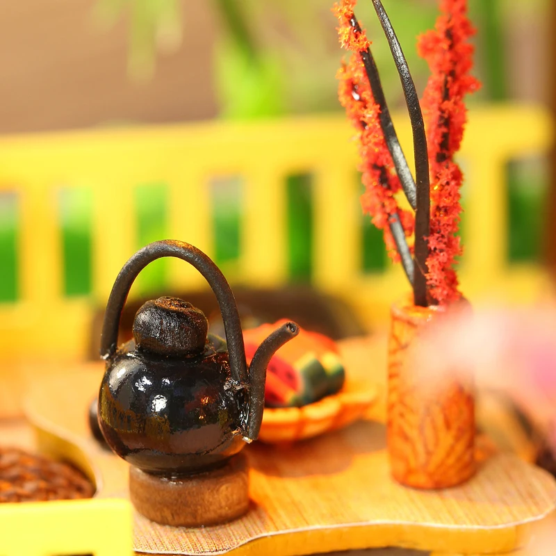 

Special DIY Wooden dollhouse Japanese-style mini dollhouse Vintage villa architectural model Special gift Diy doll house kit