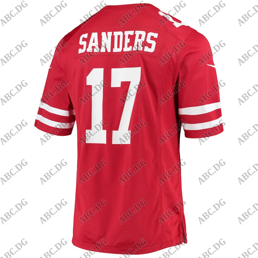 

Men Women Kid Youth San Francisco Emmanuel Sanders Scarlet Player Game Jersey
