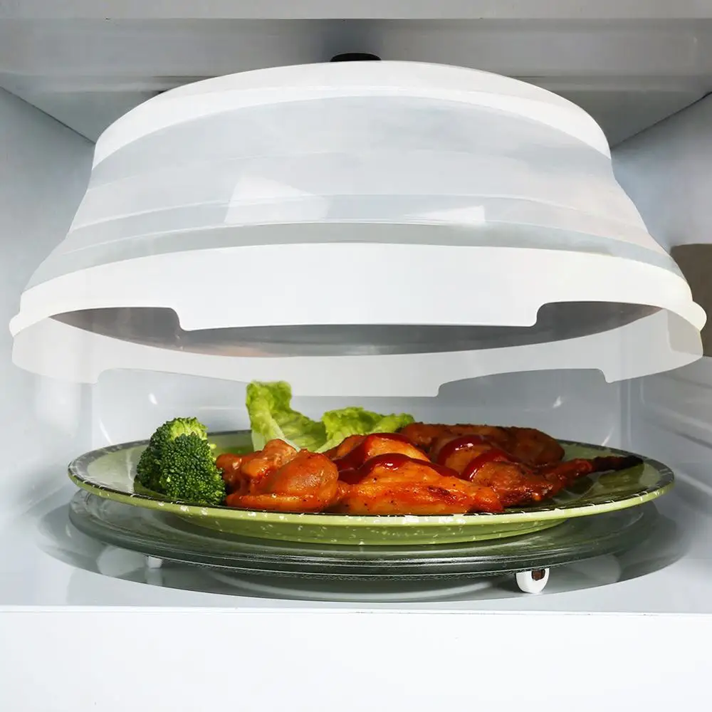 Magnetic Microwave Plate Cover Splatter Guard with Steam Vents and Strong Magnets. Cover. Keeps Oven Clean | Дом и сад