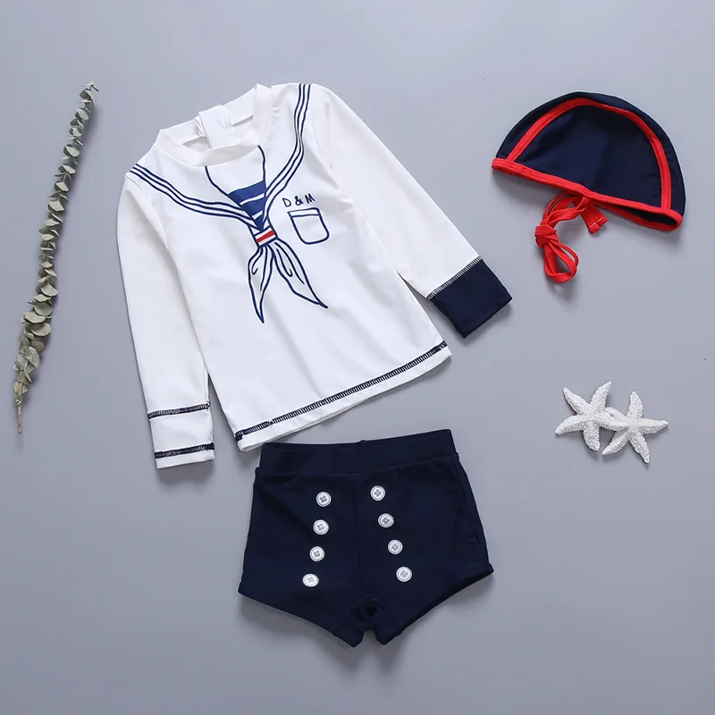 Baby Girl Swimwear UV Protection Girls' Swimsuit Newborn Infant Babies Bathing Clothes 3 Pieces Bikini Set Beach Pool Costumes | Детская