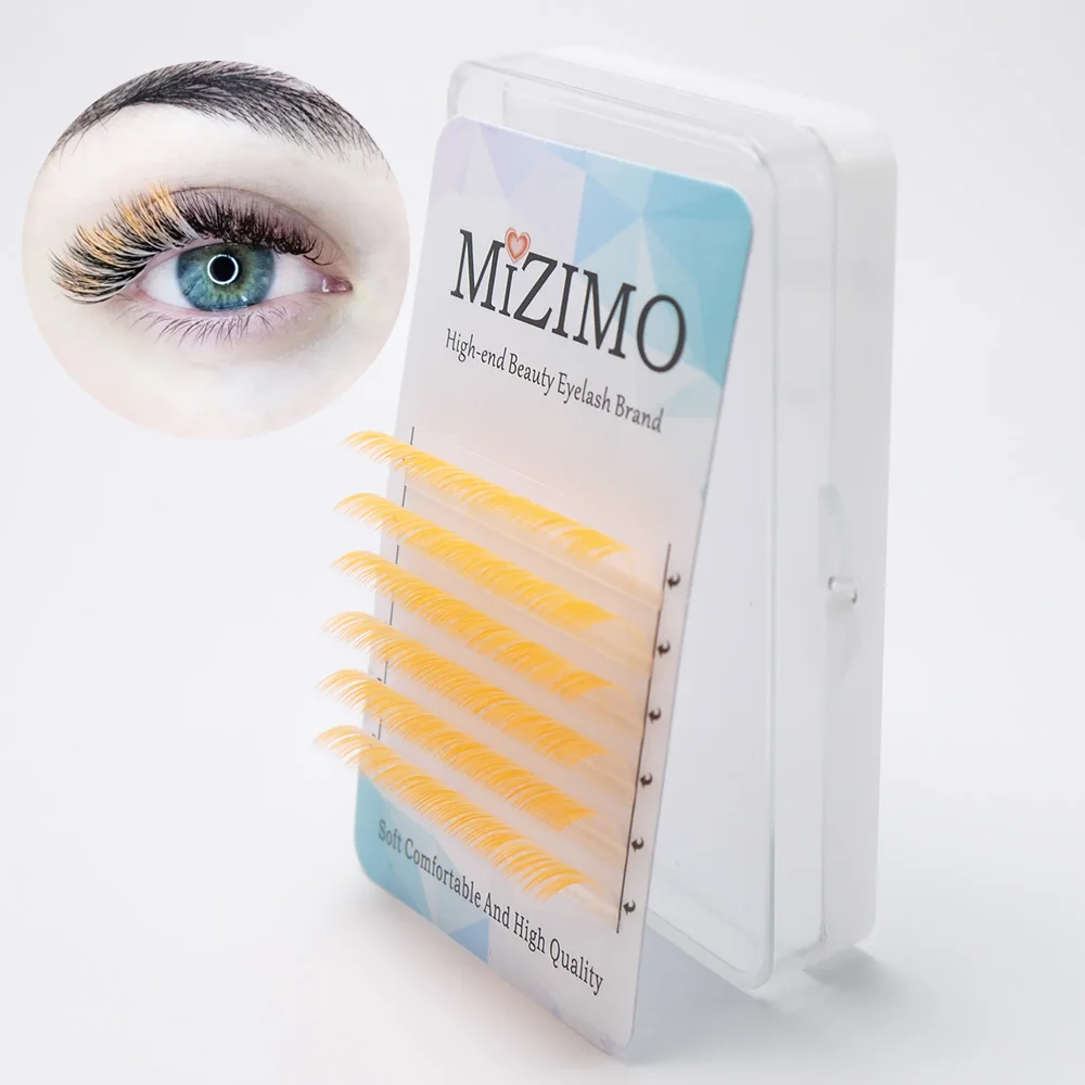 MIZIMO neue цвет pfropfen wimpern 0 07/0 1 мм 8-15 künstliche mähne weiß persönlichkeit verlängerung | Красота и здоровье