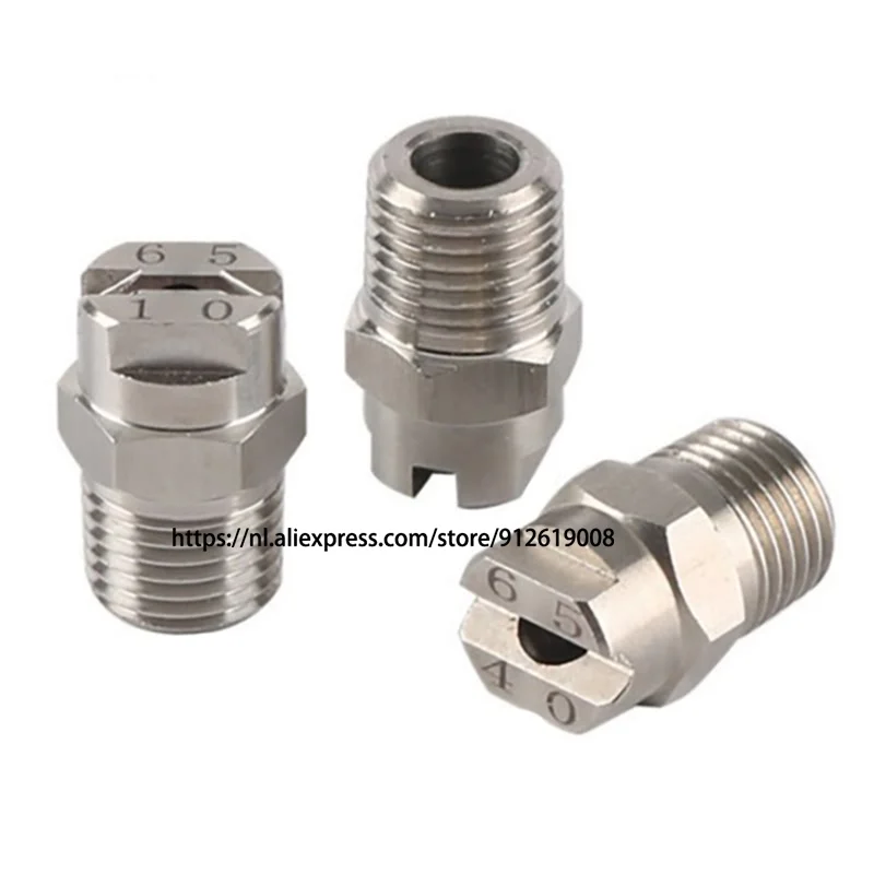 

1/8 1/4 1/2 3/4 High Impact Flat Fan-shaped Spary Pattern Multi Angle 0-110 Degree Flat Fan Vee Jet Water Spray Nozzle