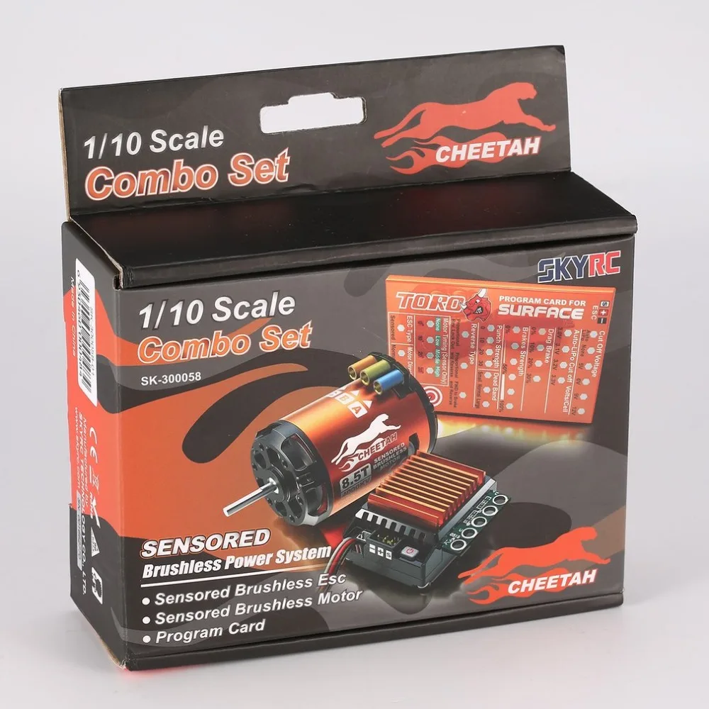 SKYRC 4000KV 8 5 T 2P сенсорный бесщеточный двигатель + CS60 60A ESC светодиодный набор карт для